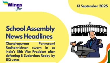 school assembly news headlines 13 september 2025