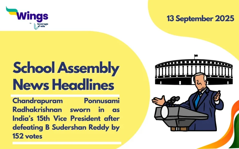 school assembly news headlines 13 september 2025