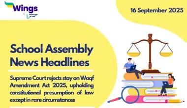 school assembly news headlines 16 september 2025