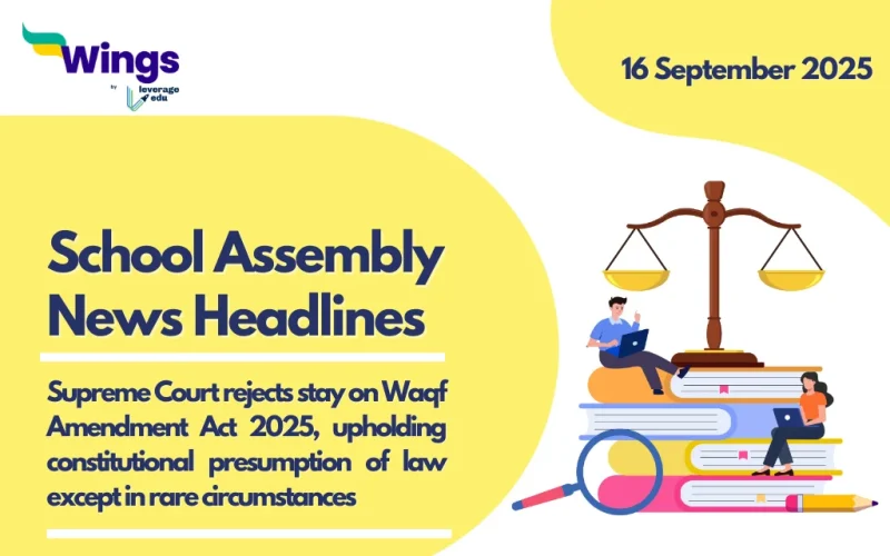 school assembly news headlines 16 september 2025