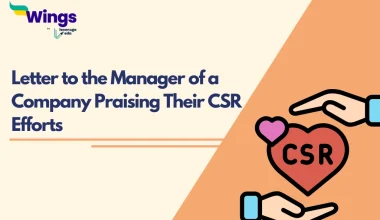 Letter to the Manager of a Company Praising their CSR Efforts