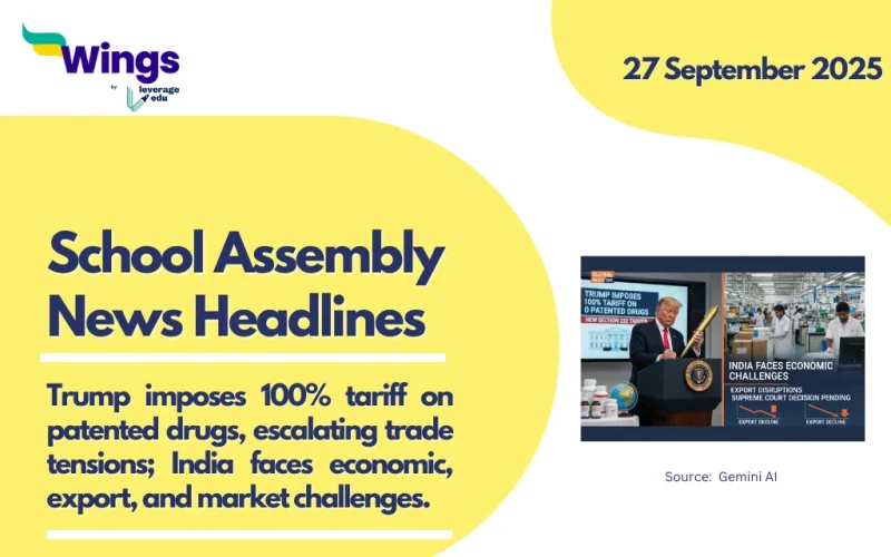 School Assembly News Headlines 27 September 2025