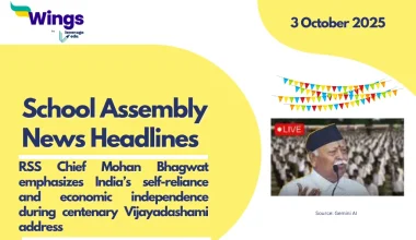 School Assembly News Headlines 3 October 2025