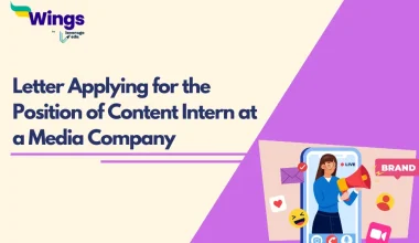 Letter applying for the position of Content Intern at a media company