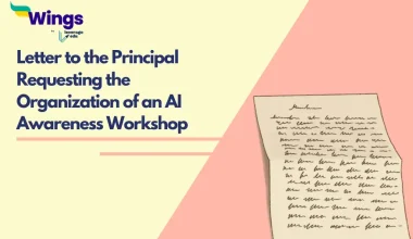 Letter to the Principal Requesting the Organization of an AI Awareness Workshop in Your School