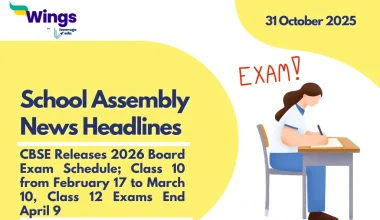 School Assembly News Headlines 31 October 2025