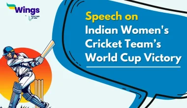 Speech on the Indian Women's Cricket Team’s World Cup Victory