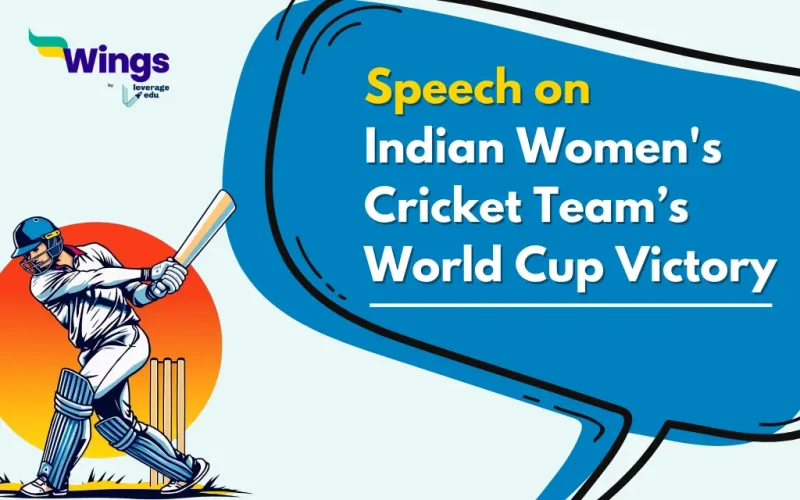 Speech on the Indian Women's Cricket Team’s World Cup Victory