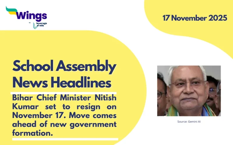 School Assembly News Headlines 17 November 2025