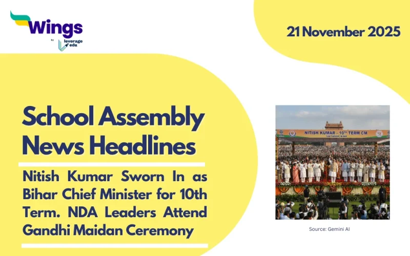 School Assembly News Headlines 21 November 2025