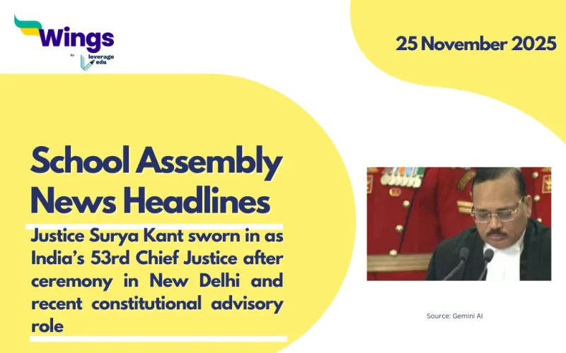 School Assembly News Headlines 25 November 2025