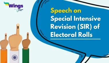 Speech on Special Intensive Revision (SIR) of Electoral Rolls