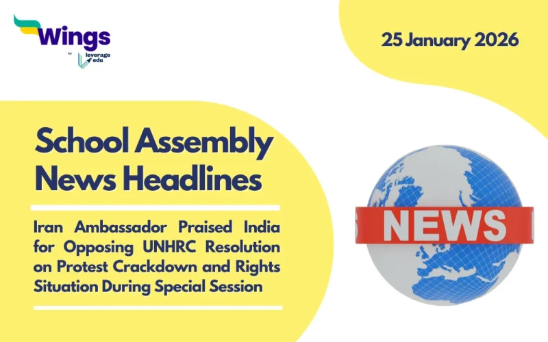 School Assembly News Headlines 25 January 2026