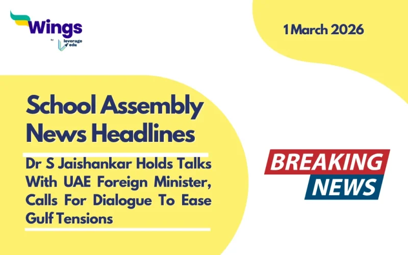 school assembly news headlines 1 march 2026