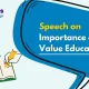 Speech on Importance of Value Education